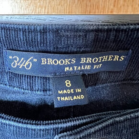 Brooks Brothers Pants Womens Size 8 Dark Navy 346 Natalie Fit Corduroy - Picture 2 of 16